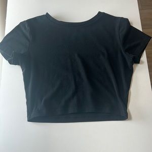 Black Wild Fable Cropped T-Shirt